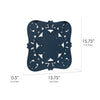 Floral Arabesque Wall Medallion - Blue